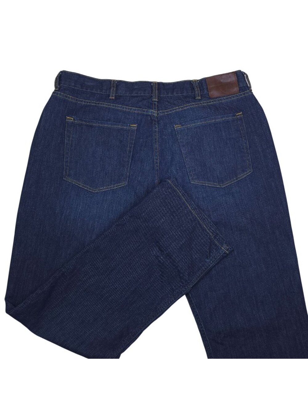 Hart Schaffner Marx Mens Straight Fit Blue Jeans 38x30 Cotton Blend Dark Wash